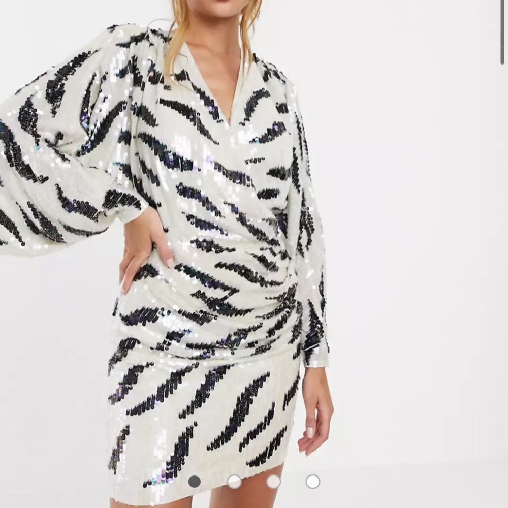 ASOS Sequin Zebra Dress